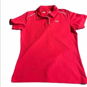 Under Armour pink polo
